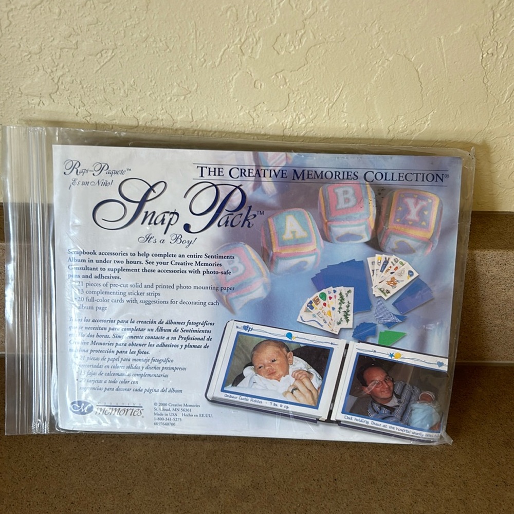 Creative Memories 5 x 7 "It's a Boy" Snap Pack